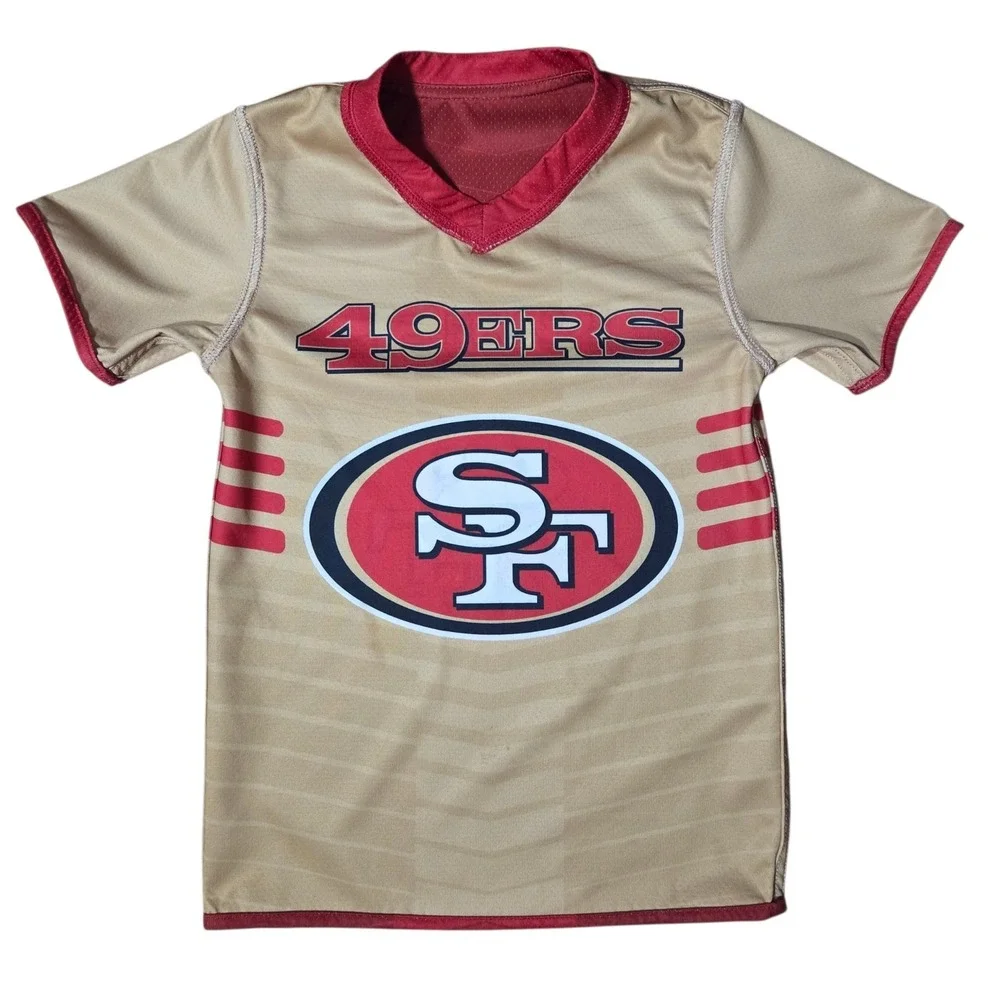 San Francisco 49ers NFL Flag Football Reversible Jersey Youth Small - Picture 2 of 5